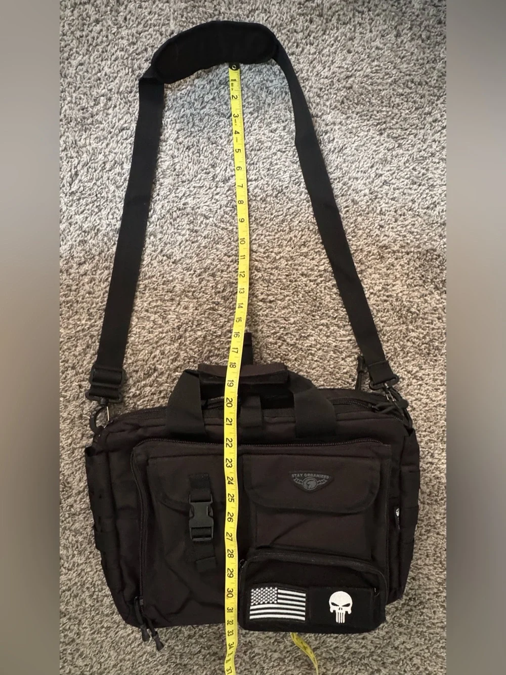 Men’s Black Tactical Military Messenger LapTop Briefcase Work Everyday Bag